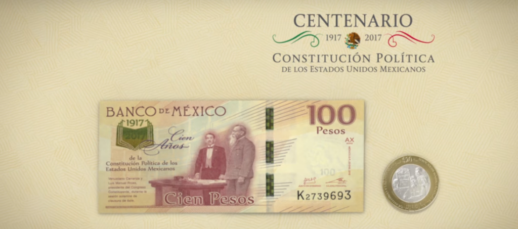 Constitución mexicana ha sido reformada 695 ocasiones en cien años - billetes-monedas-constitución-1024x453