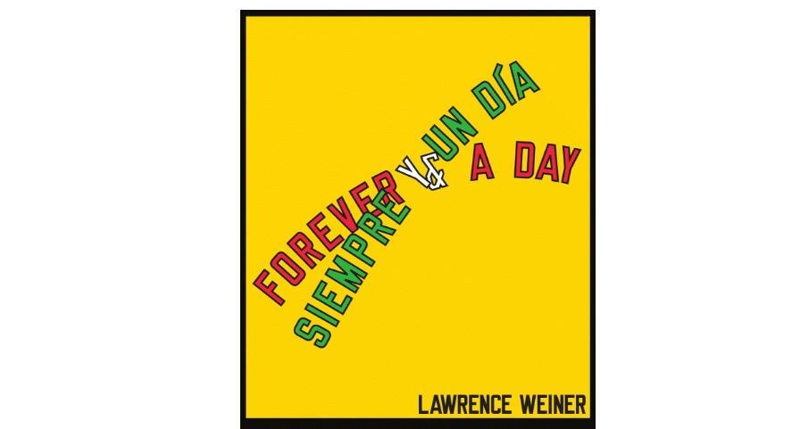 Lawrence Weiner tendrá exposición en el Museo de la Ciudad de México - cartel