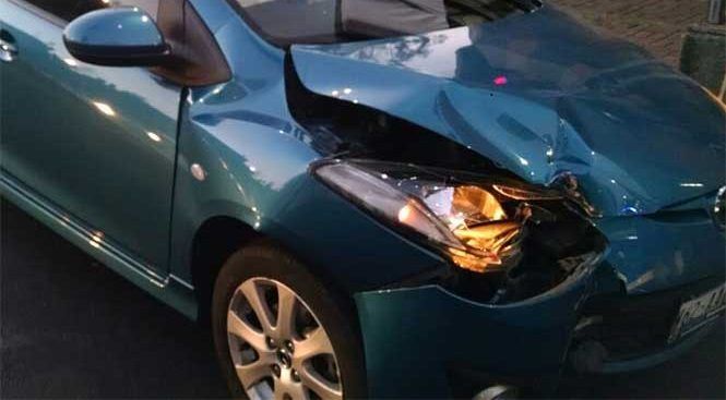 Choque en calles del Centro deja dos lesionadas