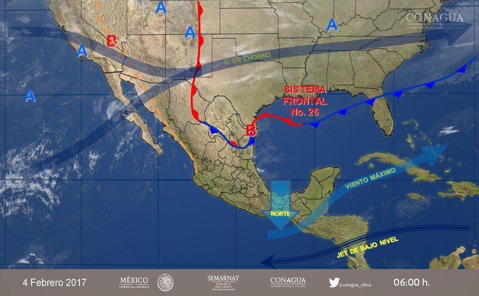 Prevén lluvias en diversas zonas del país - clima-4-feb