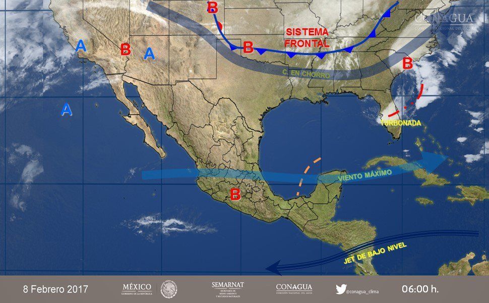 Prevén temperaturas cálidas en la mayor parte del país - clima-8-feb