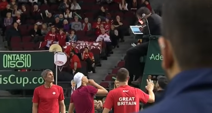 Canadá pierde en Copa Davis por pelotazo a juez