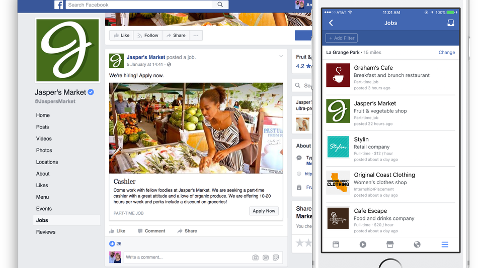 Facebook permite postularse para empleos desde su plataforma Facebook permite postularse para empleos desde su plataforma