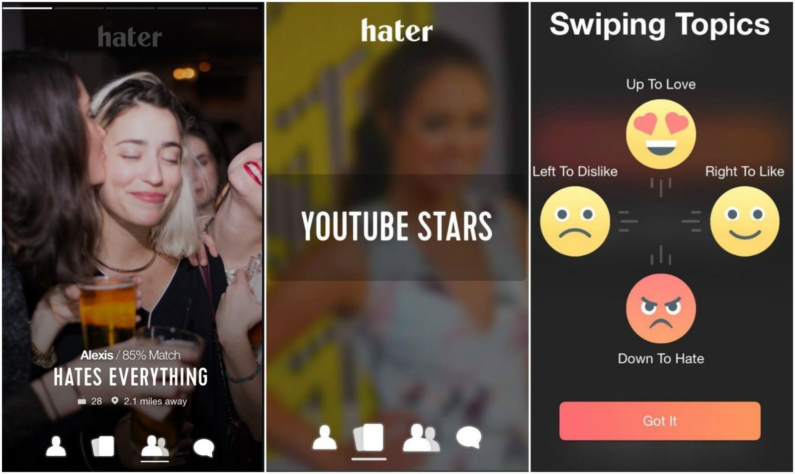 Crean aplicación para conocer a personas que odian las mismas cosas - hater2