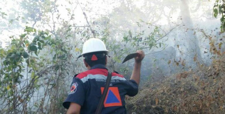 Sofocan incendio en Acapulco - incendio-el-veladero-3