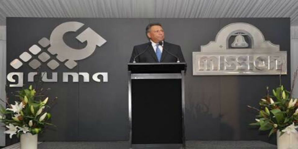 Reporta Gruma de Juan Gonzalez Moreno crecimiento de 24% en ventas al 4T16