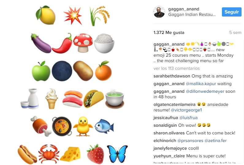 Emojis conforman el menú del mejor restaurante de Asia - menu-gaggan-3