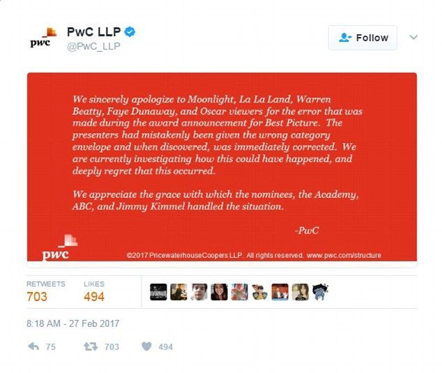 Personal de PwC no podrá usar celulares en ceremonia de los Oscar - oscar-3-1