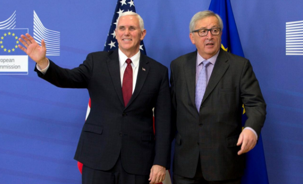 Pence busca calmar inquietud de la Unión Europea respecto a Trump