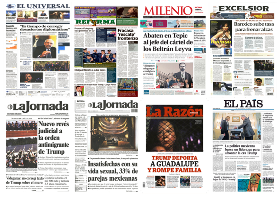 Banxico y Trump en las primeras planas del viernes