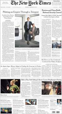 Marcha contra Trump y Adele en primeras planas del lunes - portadas-13-feb-tnyt