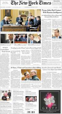 EPN y Michael Flynn en primeras planas del miércoles - portadas-15-feb-tnyt