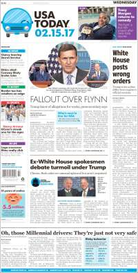 EPN y Michael Flynn en primeras planas del miércoles - portadas-15-feb-usat