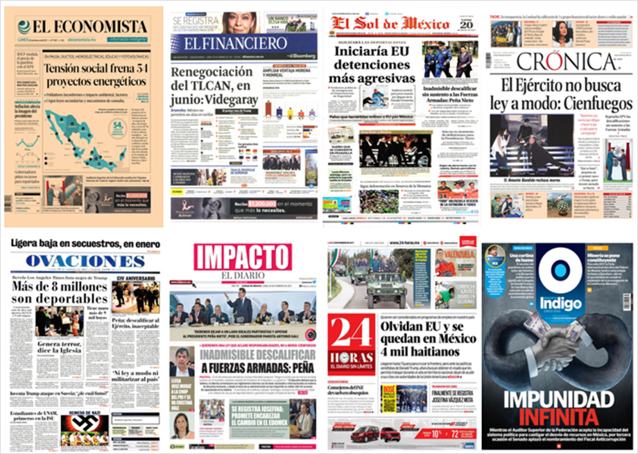 EPN y Miguel Bosé en primeras planas del lunes - portadas-20-feb-1