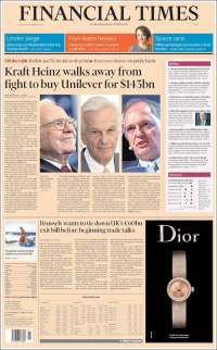 EPN y Miguel Bosé en primeras planas del lunes - portadas-20-feb-financial