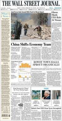 EPN, Tillerson y Kelly en primeras planas del viernes - portadas-24-feb-twsj