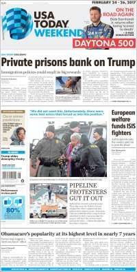 EPN, Tillerson y Kelly en primeras planas del viernes - portadas-24-feb-usat