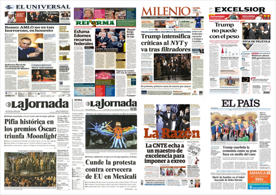 Los Óscar y Trump en primeras planas de México y el mundo