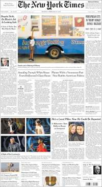 Los Óscar y Trump en primeras planas de México y el mundo - portadas-27-feb-nyt