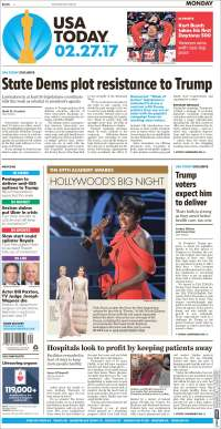 Los Óscar y Trump en primeras planas de México y el mundo - portadas-27-feb-usat