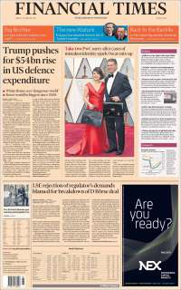 TLC y Trump en primeras planas del martes - portadas-28-feb-financial