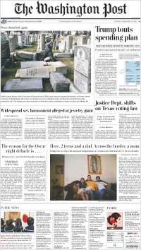 TLC y Trump en primeras planas del martes - portadas-28-feb-twp