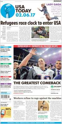 Constitución y Super Bowl en las primeras planas del lunes - portadas-6-feb-usat
