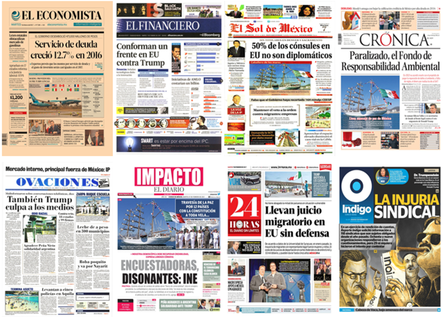Trump acapara las primeras planas de México y el mundo - portadas-7-feb-1