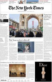 Trump acapara las primeras planas de México y el mundo - portadas-7-feb-tnyt