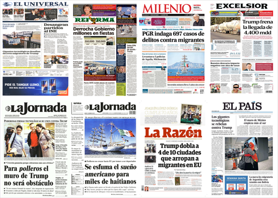 Trump acapara las primeras planas de México y el mundo