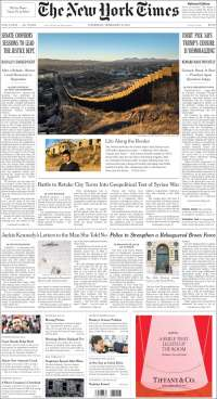 Trump y Osorio Chong en las primeras planas del jueves - portadas-9-feb-tnyt