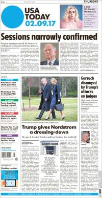 Trump y Osorio Chong en las primeras planas del jueves - portadas-9-feb-usatoday