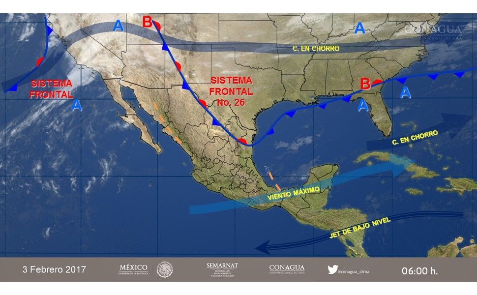 Frente frío 26 provocará decenso de temperaturas en el noreste del país - pronostico-0302-1