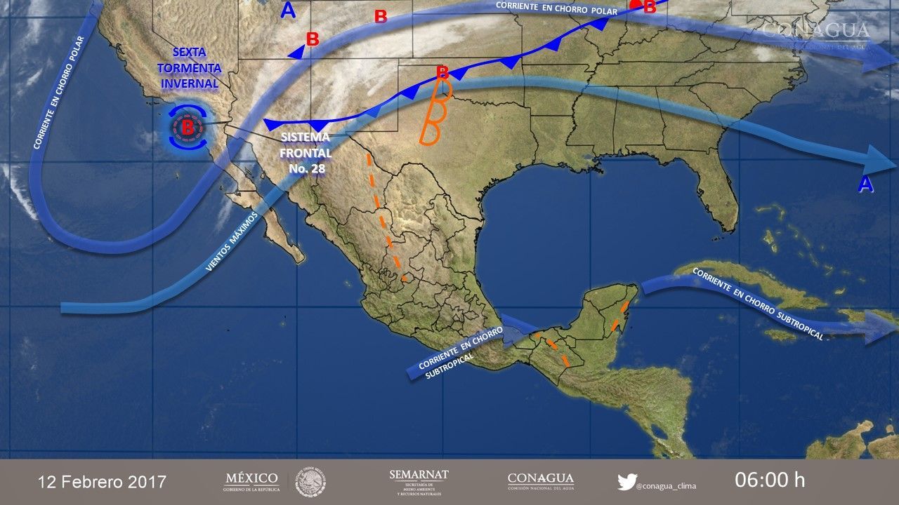 Frente frío 28 causará bajas temperaturas en el norte del país - pronostico-1202-2