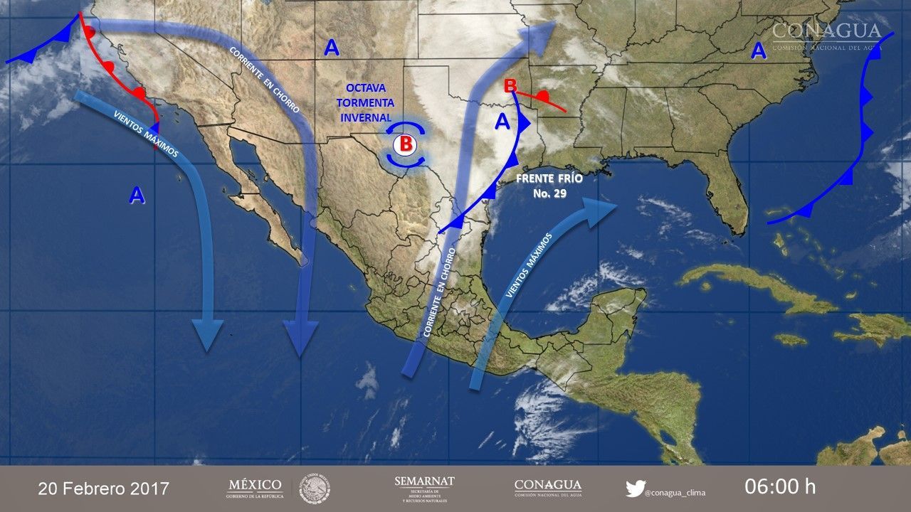 Octava tormenta invernal ocasionará ambiente muy frío en el norte de México - pronostico-2002-2