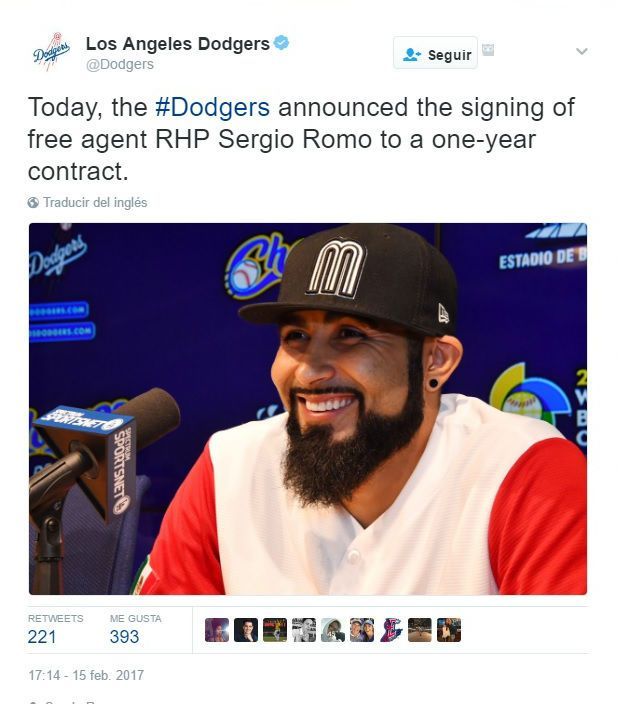 Dodgers anuncian contratación de Sergio Romo - sergio-romo-a-los-dodgers-2