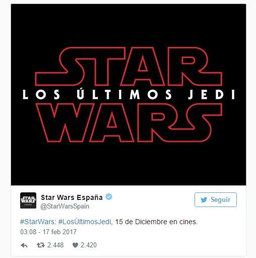 Próxima película de Star Wars ya tiene nombre en español - star-wars-I