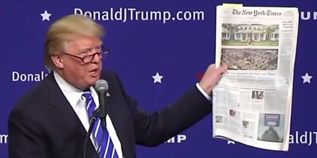 Medios excluidos por Casa Blanca responden - tnyt