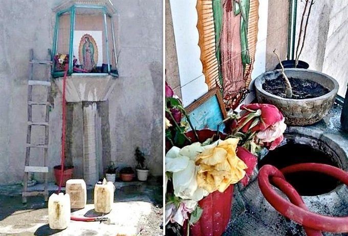 Descubren toma clandestina en altar a la Virgen de Guadalupe
