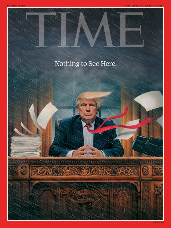 TIME critica a Trump y a la "tempestad que vive la Casa Blanca" - trump-cover-final