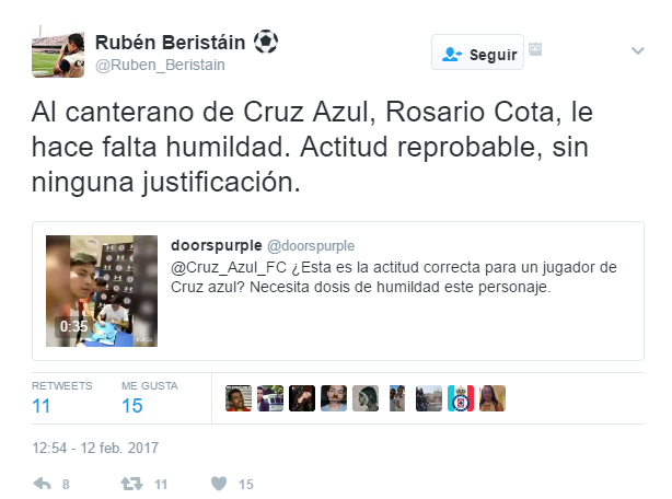 Video: critican a jugador de Cruz Azul por actitud en firma de autógrafos - tuit-cota-1