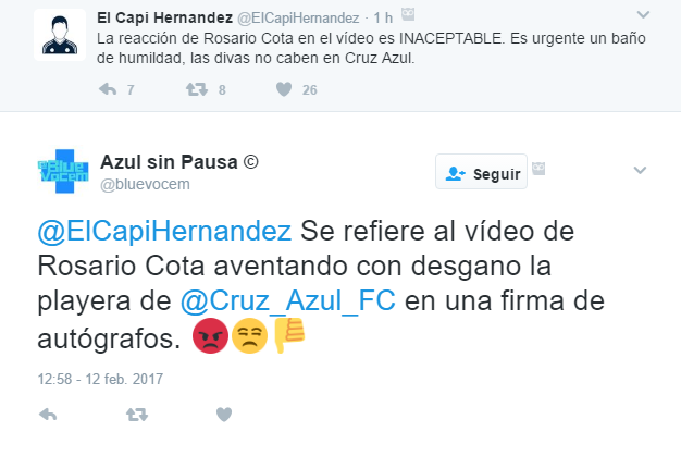 Video: critican a jugador de Cruz Azul por actitud en firma de autógrafos - tuit-cota-3