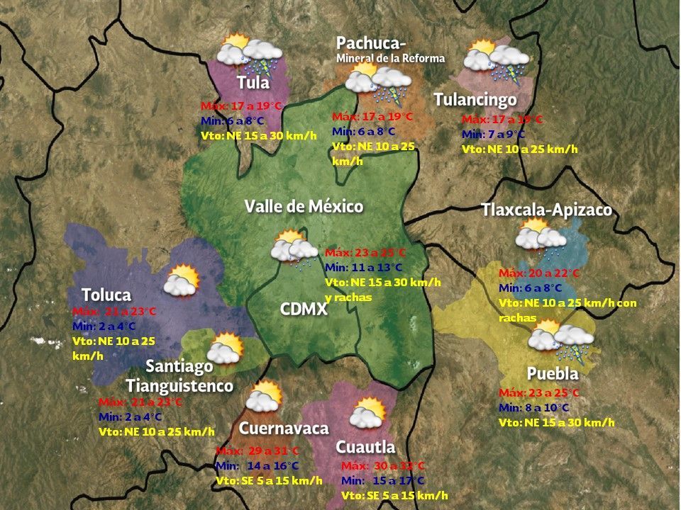 Tormentas fuertes afectarán a Puebla, Veracruz y Oaxaca - 0203