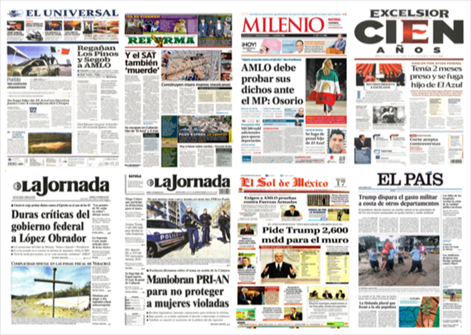 Peña Nieto y César Duarte en las primeras planas