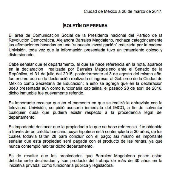 Alejandra Barrales no registró departamento de 18 mdp en su 3de3 - C7alWdgU0AA3v6F