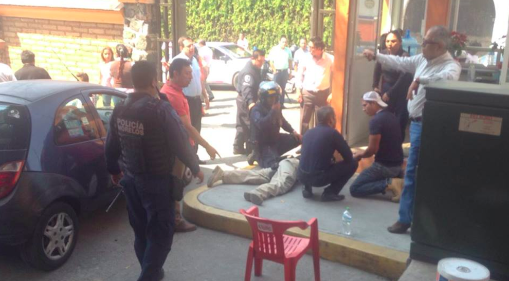 Policía frustra asalto a Tesorería de Cuernavaca