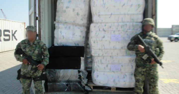 Aseguran más de cien kilogramos de cocaína en Lázaro Cárdenas