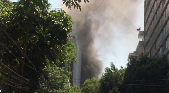Incendio en edificio de Polanco