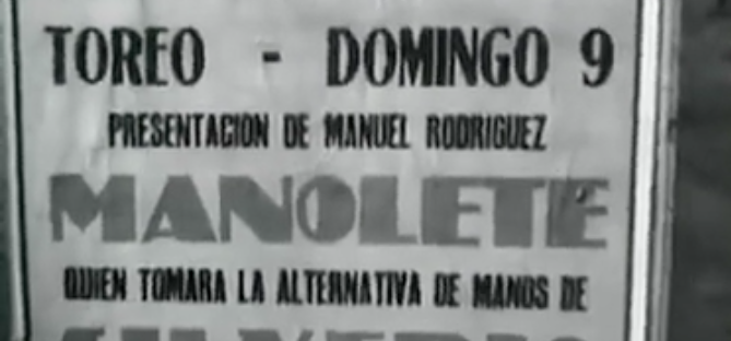 El debut de Manolete en México