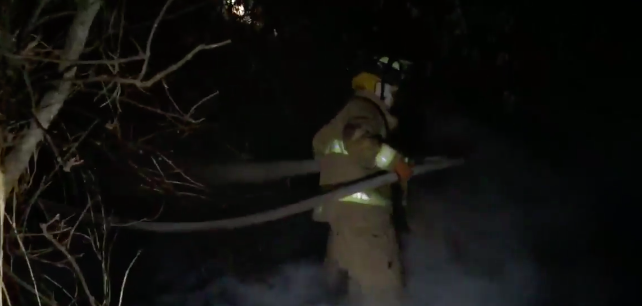 #Video Combaten incendio en la Tercera Sección del Bosque de Chapultepec